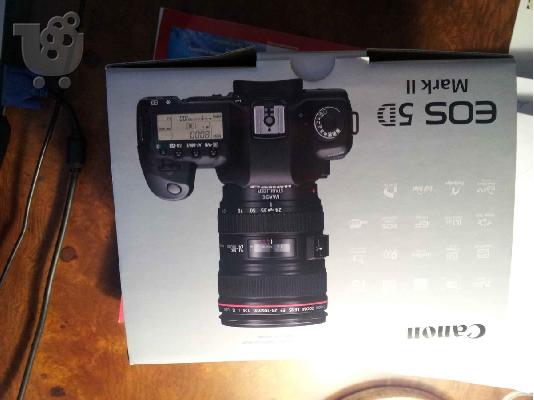 Canon 5D Mark II w/Canon 24-105mm F4 L, BG-E6 Grip, Grid Focusing Screen - Exc+
